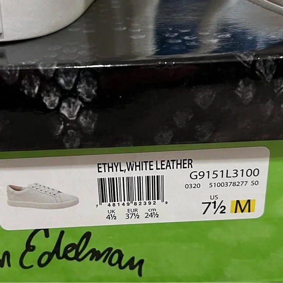 Sam Edelman white leather Ethyl sneakers NWT - Picture 4 of 4